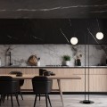 Lampa podłogowa ARCHI LP2 BLACK/OPAL