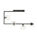 Lampa sufitowa SOMA 4 BLACK/TRANSPARENT