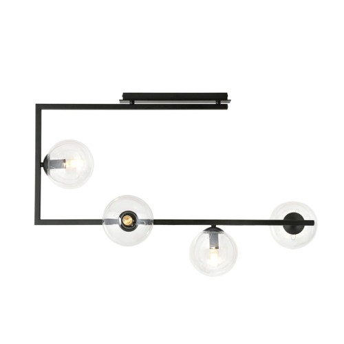 Lampa sufitowa SOMA 4 BLACK/TRANSPARENT