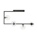 Lampa sufitowa SOMA 4 BLACK/TRANSPARENT