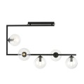 Lampa sufitowa SOMA 5 BLACK/TRANSPARENT