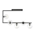 Lampa sufitowa SOMA 5 BLACK/TRANSPARENT