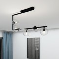 Lampa sufitowa SOMA 5 BLACK/TRANSPARENT