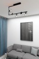 Lampa sufitowa SOMA 5 BLACK/TRANSPARENT