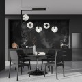 Lampa sufitowa SOMA 5 BLACK/TRANSPARENT