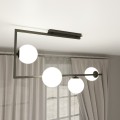 Lampa sufitowa SOMA 4 BLACK/OPAL