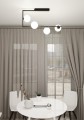 Lampa sufitowa SOMA 4 BLACK/OPAL