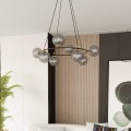 Lampa wisząca AZURA 8 BLACK/GRAFIT