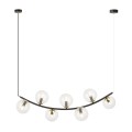 Lampa wisząca RITZ 7 BL ACK/TRANSPARENT