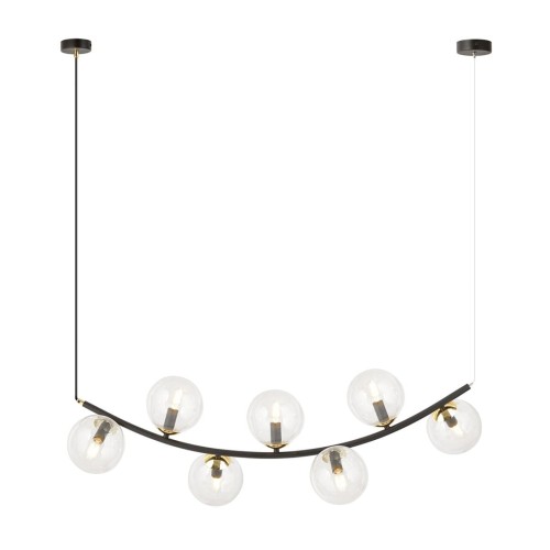 Lampa wisząca RITZ 7 BL ACK/TRANSPARENT