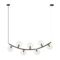 Lampa wisząca RITZ 7 BL ACK/TRANSPARENT