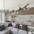 Lampa wisząca RITZ 7 BL ACK/TRANSPARENT