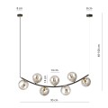 Lampa wisząca RITZ 7 BLACK/GRAFIT