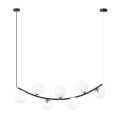 Lampa wisząca RITZ 7 BLACK/OPAL