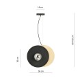 Lampa wisząca SOHO 2 BLACK/GRAFIT