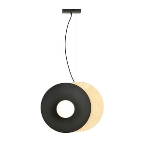 Lampa wisząca SOHO 2 BLACK/OPAL