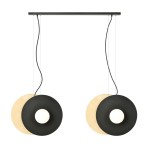 Lampa wisząca SOHO 4 BLACK/OPAL