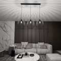 Lampa wisząca ONYX 3 BLACK