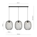 Lampa wisząca ONYX 3 BLACK