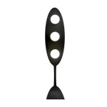 Lampa podłogowa AURA LP3 BLACK/OPAL