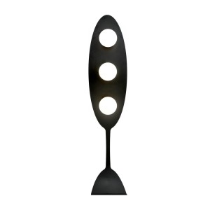 Lampa podłogowa AURA LP3 BLACK/OPAL