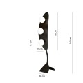 Lampa podłogowa AURA LP3 BLACK/OPAL