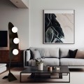 Lampa podłogowa AURA LP3 BLACK/OPAL