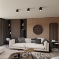 Lampa punktowa natynkowa NANO 1 BLACK