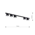 Lampa sufitowa NANO 5 BLACK