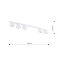 Lampa sufitowa NANO 5 WHITE