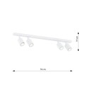 Lampa sufitowa FLASH 4 WHITE