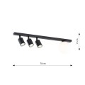 Lampa sufitowa BASTER 4 BLACK