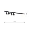 Lampa sufitowa BASTER 5 BLACK