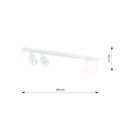 Lampa sufitowa BASTER 3 WHITE