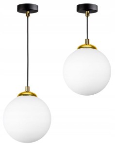 Lampa Wisząca 1-punktowa MILO BLACK GOLD #863 