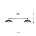 Lampa sufitowa KOBE 2 BLACK
