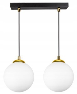 Lampa Wisząca 2-punktowa MILO BLACK GOLD #864