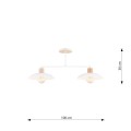Lampa sufitowa KOBE 2 WHITE