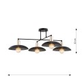 Lampa sufitowa SPIRIT 4 BLACK