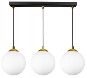 Lampa Wisząca 3-punktowa MILO BLACK GOLD #865