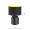 Lampa stołowa ASPEN LN1 BLACK/GOLD