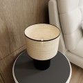 Lampa stołowa ASPEN LN1 BLACK/RATTAN
