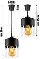 Nowoczesna Lampa Wisząca Szklana RETRO LED #966 