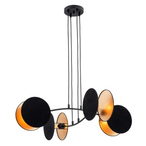 Lampa wisząca MOTIF 4 BLACK/GOLD