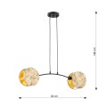 Lampa wisząca MOTIF 2 GOLD