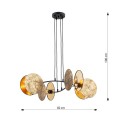 Lampa wisząca MOTIF 4 GOLD