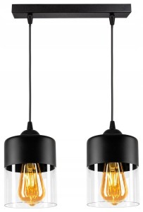 Nowoczesna Lampa listwa Szklane klosze RETRO LED #967 