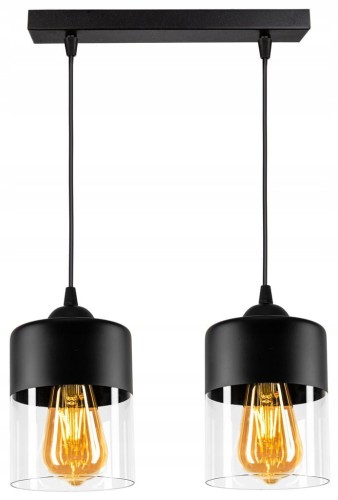 Nowoczesna Lampa listwa Szklane klosze RETRO LED #967 