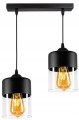 Nowoczesna Lampa listwa Szklane klosze RETRO LED #967 