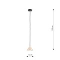 Lampa wisząca ELIT 1 BLACK/GOLD